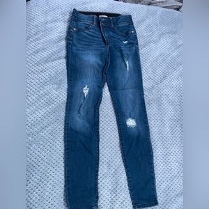 dark was ripped jeans